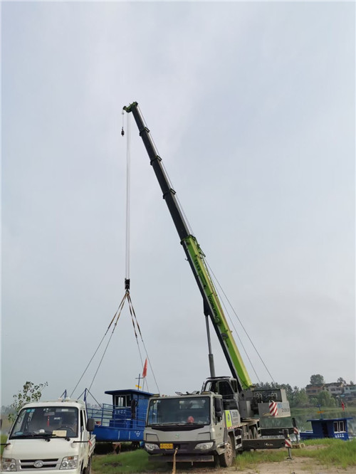 北辰区桥梁建设吊装案例